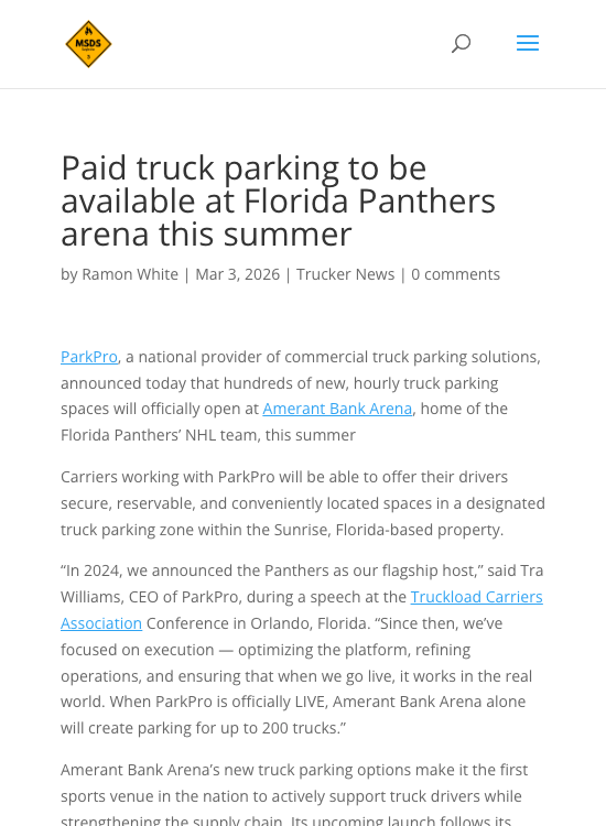 msdslogistics.com_paid-truck-parking-to-be-available-at-florida-panthers-arena-this-summer_ParkPro_Press